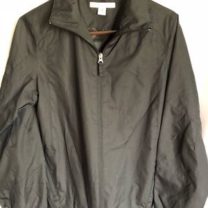 NWOT Black Windbreaker.